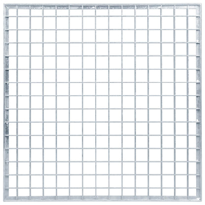 Grating Silver 50 x 50 x 2 cm Hot-Dip Galvanised Steel