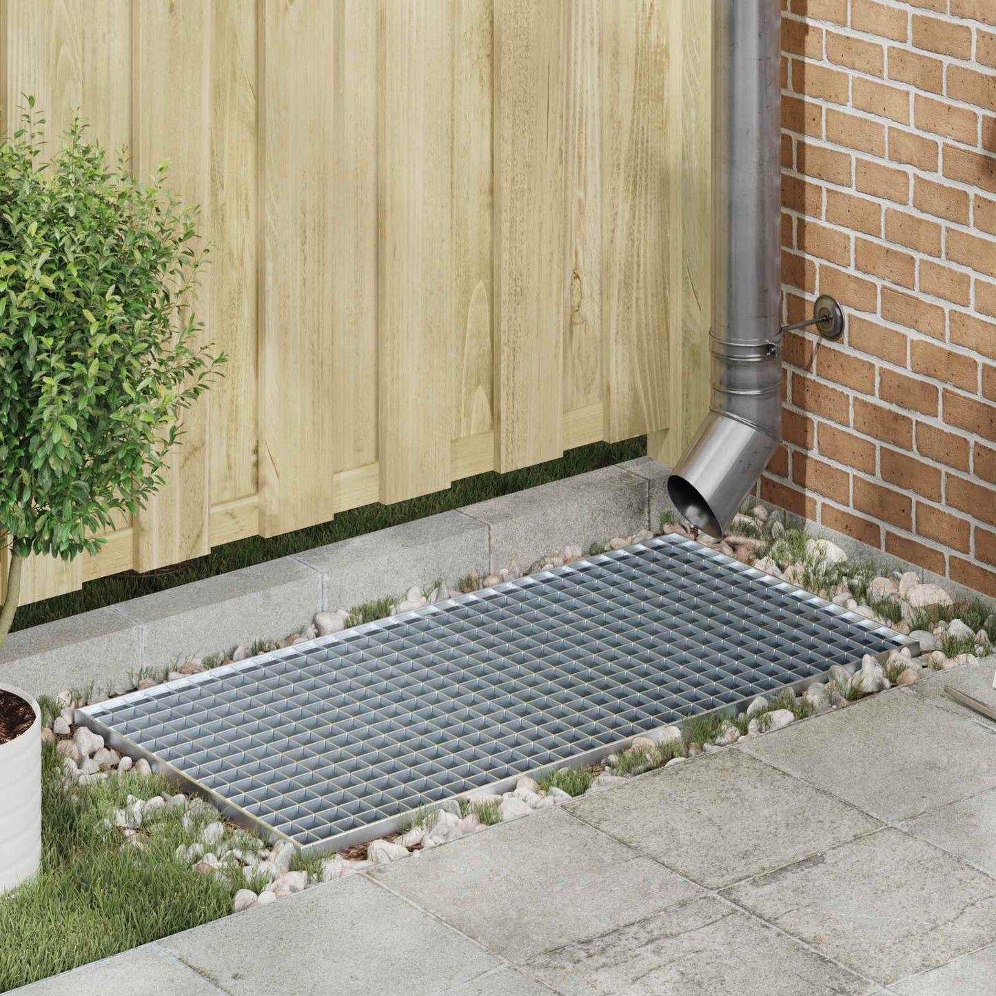 Grating Silver 100 x 50 x 2 cm Hot-Dip Galvanised Steel