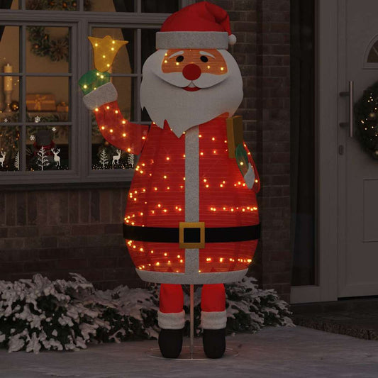 Christmas Santa Claus 200 LEDs Warm White 100 x 180 cm Fabric