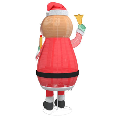 Christmas Santa Claus Warm White 100 x 180 cm Fabric