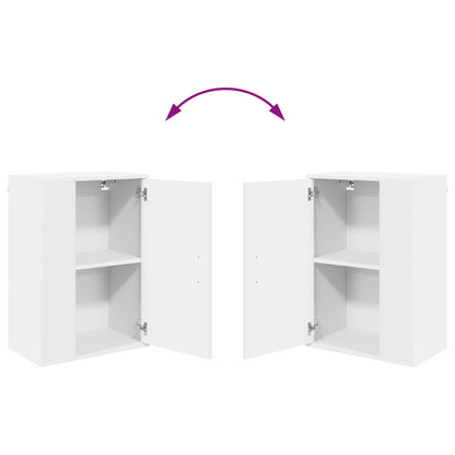 TV Cabinet Set White Engineered wood