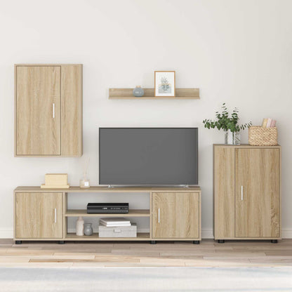 TV Cabinet Set Sonoma Oak Engineered wood