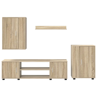 TV Cabinet Set Sonoma Oak Engineered wood