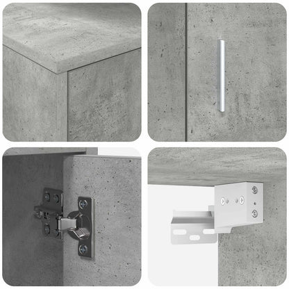 TV Cabinet Set Concrete Grey Engineered wood