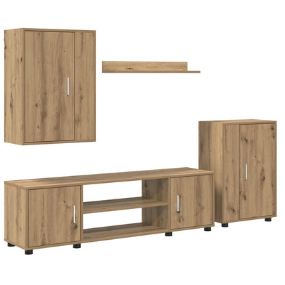 TV Cabinet Set Artisan Oak Engineered wood