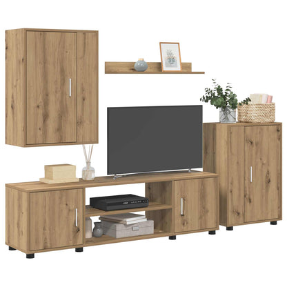 TV Cabinet Set Artisan Oak Engineered wood