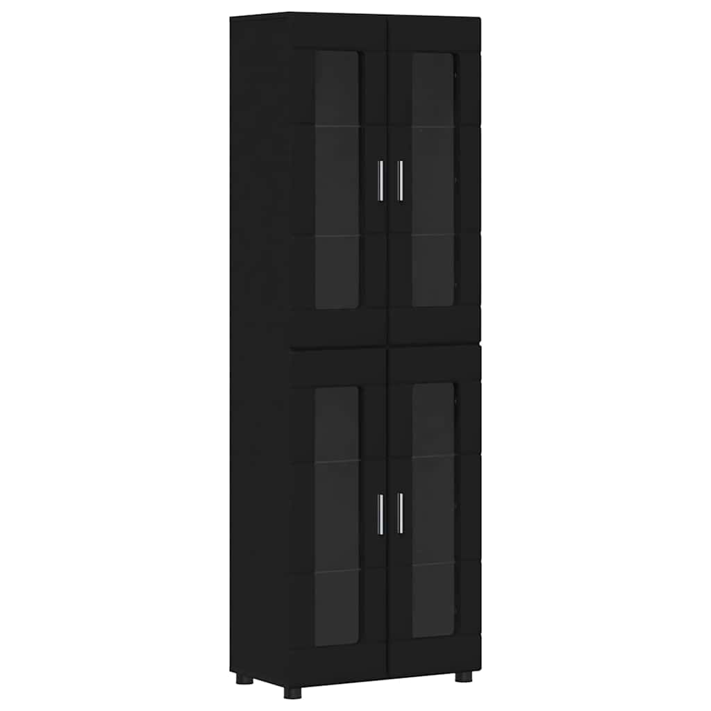 Highboard FLORIN Black 60 x 35 x 182 cm Engineered Wood