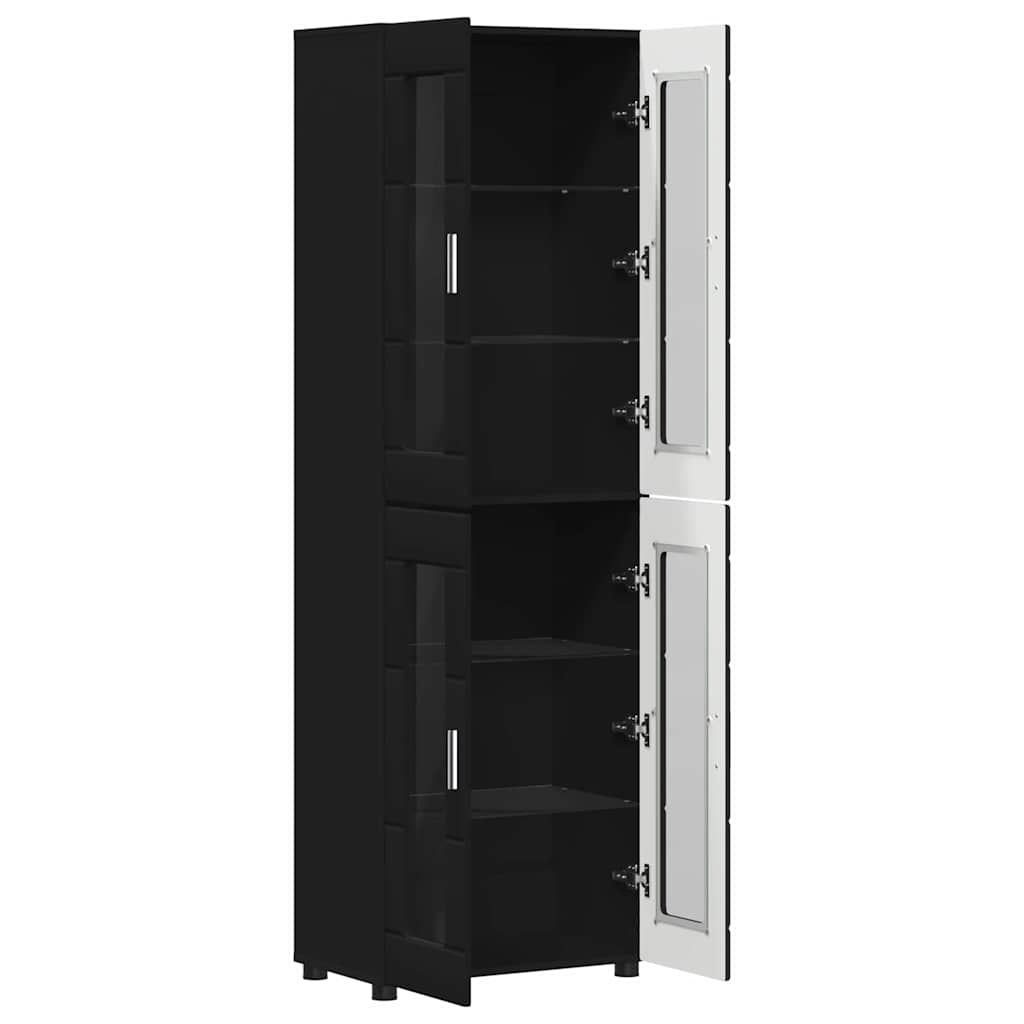 Highboard FLORIN Black 60 x 35 x 182 cm Engineered Wood