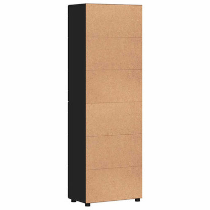 Highboard FLORIN Black 60 x 35 x 182 cm Engineered Wood