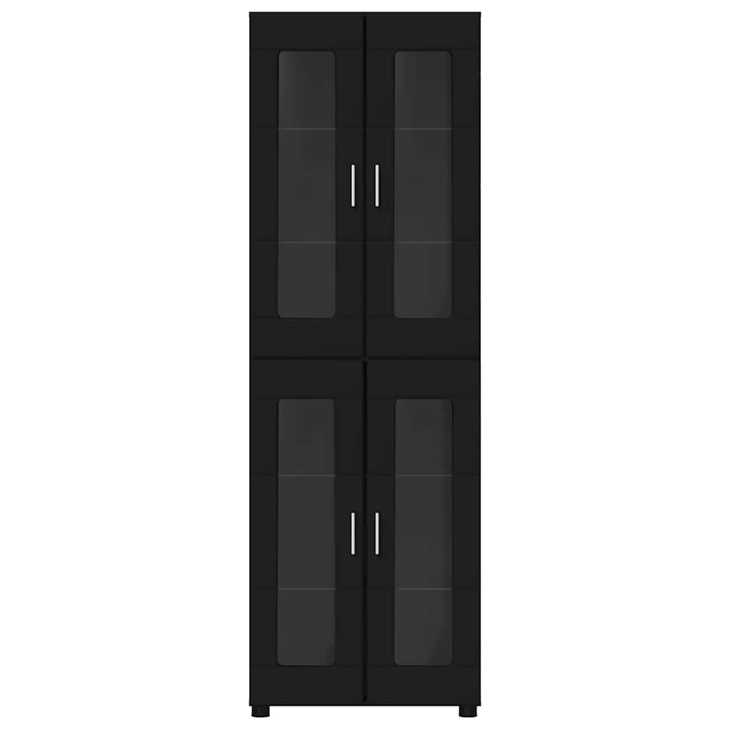 Highboard FLORIN Black 60 x 35 x 182 cm Engineered Wood