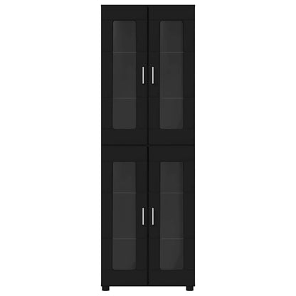 Highboard FLORIN Black 60 x 35 x 182 cm Engineered Wood