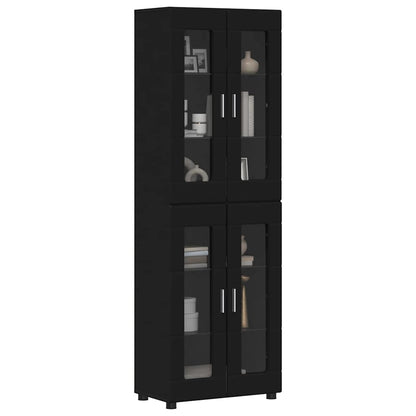 Highboard FLORIN Black 60 x 35 x 182 cm Engineered Wood