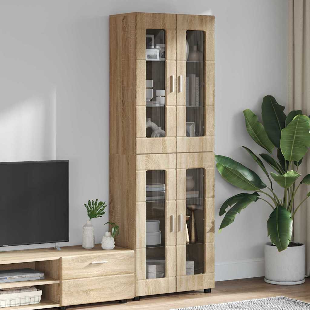 Highboard FLORIN Sonoma Oak 60 x 35 x 182 cm Engineered Wood