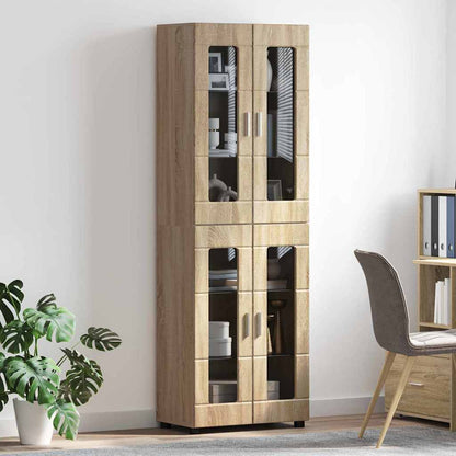 Highboard FLORIN Sonoma Oak 60 x 35 x 182 cm Engineered Wood