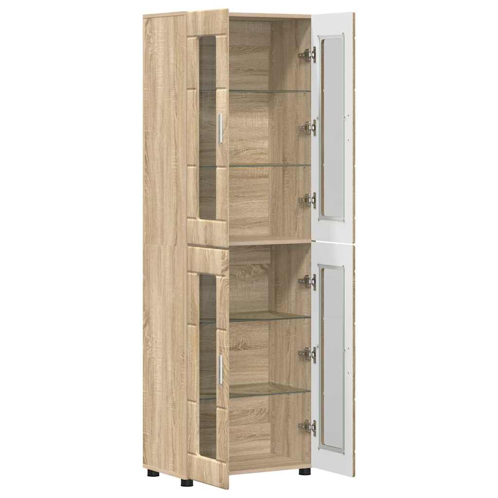 Highboard FLORIN Sonoma Oak 60 x 35 x 182 cm Engineered Wood