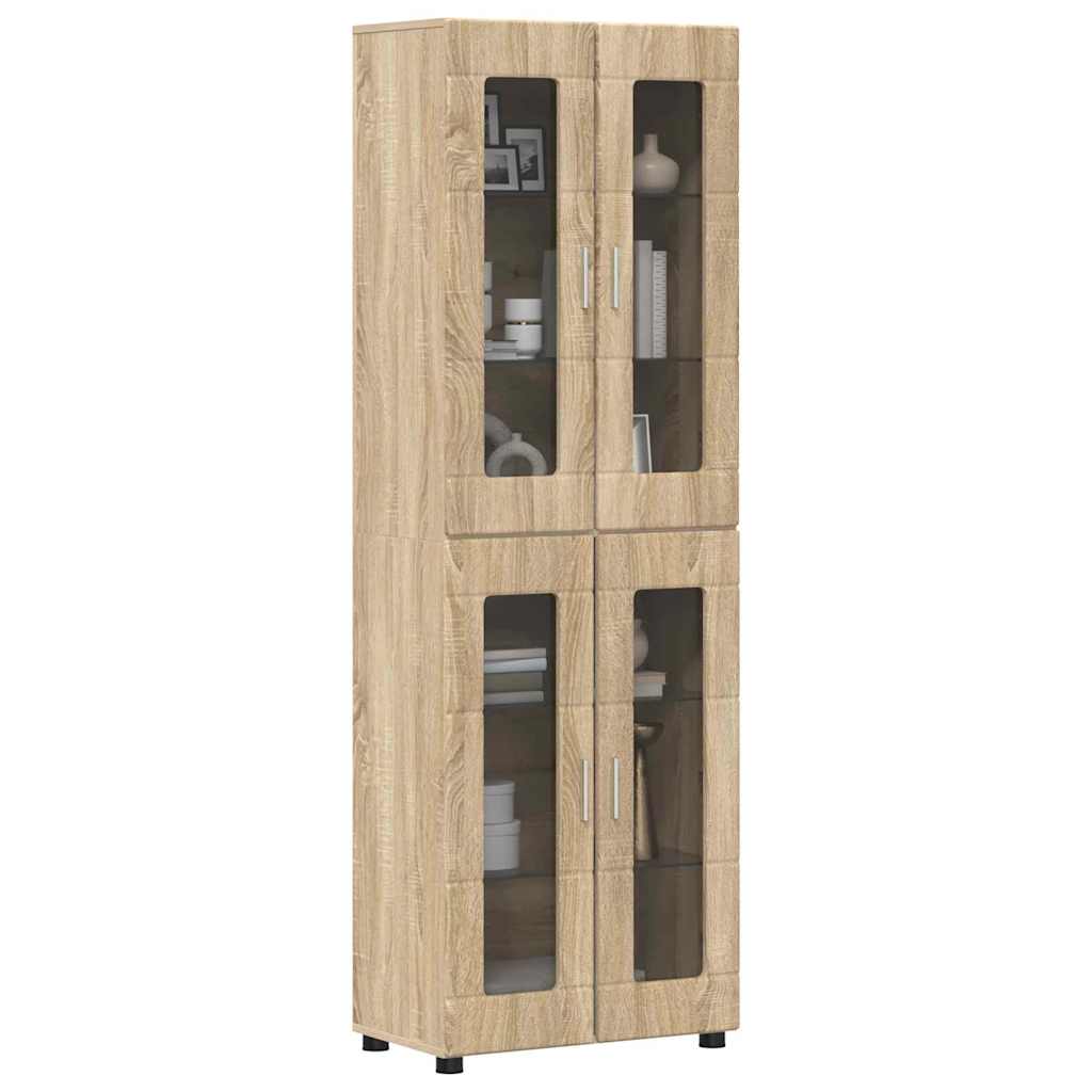 Highboard FLORIN Sonoma Oak 60 x 35 x 182 cm Engineered Wood