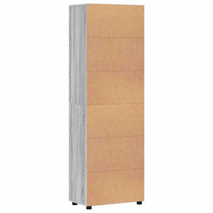 Highboard FLORIN Grey Sonoma 60 x 35 x 182 cm Engineered Wood