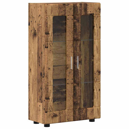 TV Cabinet Set with Shelf FLORIN 3 pcs Old Wood Engineered Wood