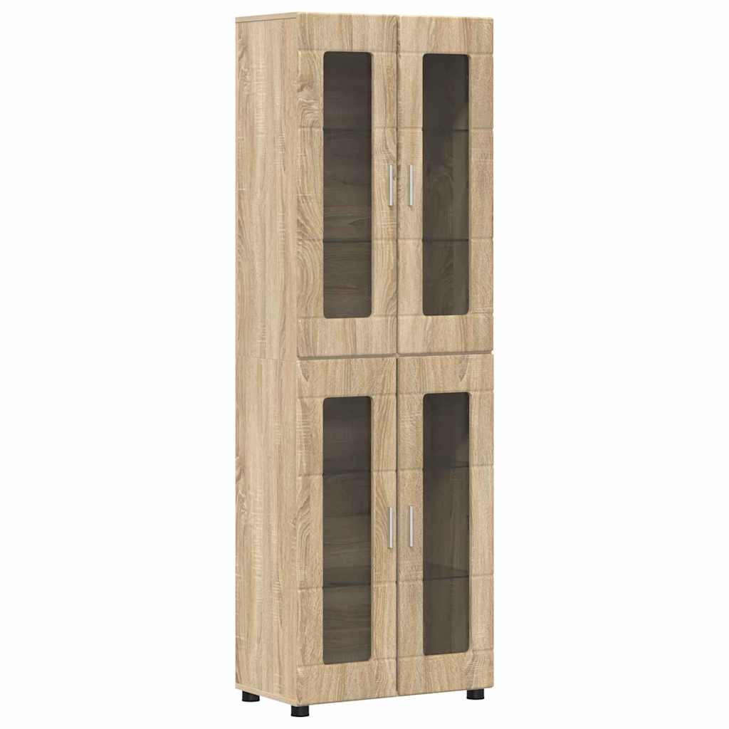 TV Cabinet Set FLORIN 3 pcs Sonoma Oak Engineered Wood