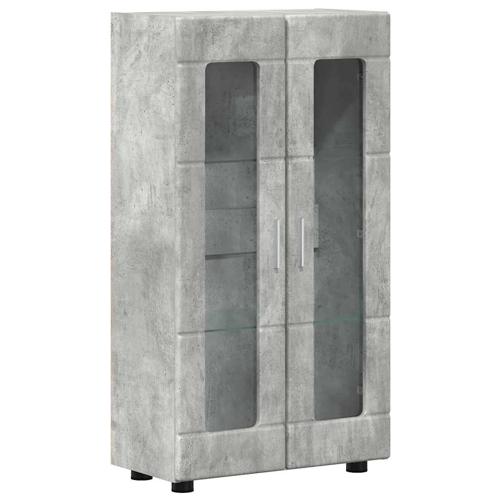 TV Cabinet Set FLORIN 3 pcs Concrete Grey Engineered Wood