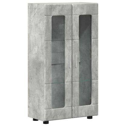 TV Cabinet Set FLORIN 3 pcs Concrete Grey Engineered Wood