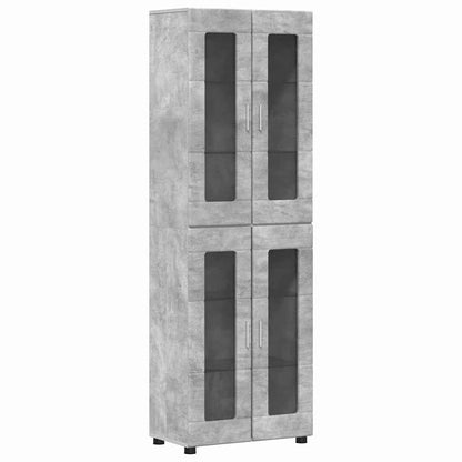 TV Cabinet Set FLORIN 3 pcs Concrete Grey Engineered Wood