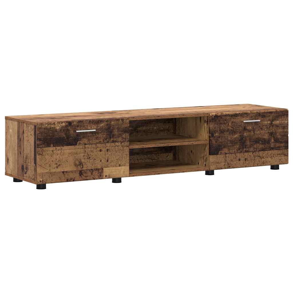 TV Cabinet Set with Shelf FLORIN 3 pcs Old Wood Engineered Wood