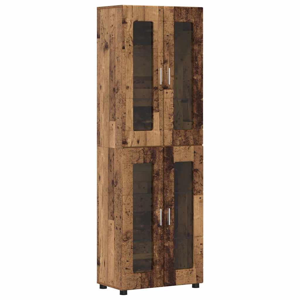 TV Cabinet Set with Shelf FLORIN 3 pcs Old Wood Engineered Wood