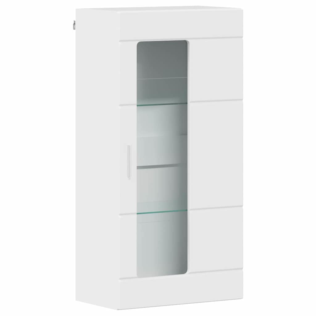 TV Cabinet Set FLORIN 3 pcs High Gloss White Engineered Wood