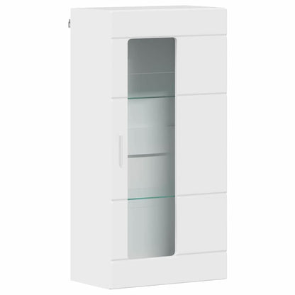 TV Cabinet Set FLORIN 3 pcs High Gloss White Engineered Wood