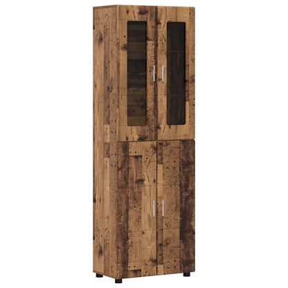 TV Cabinet Set with Shelf FLORIN 3 pcs Old Wood Engineered Wood