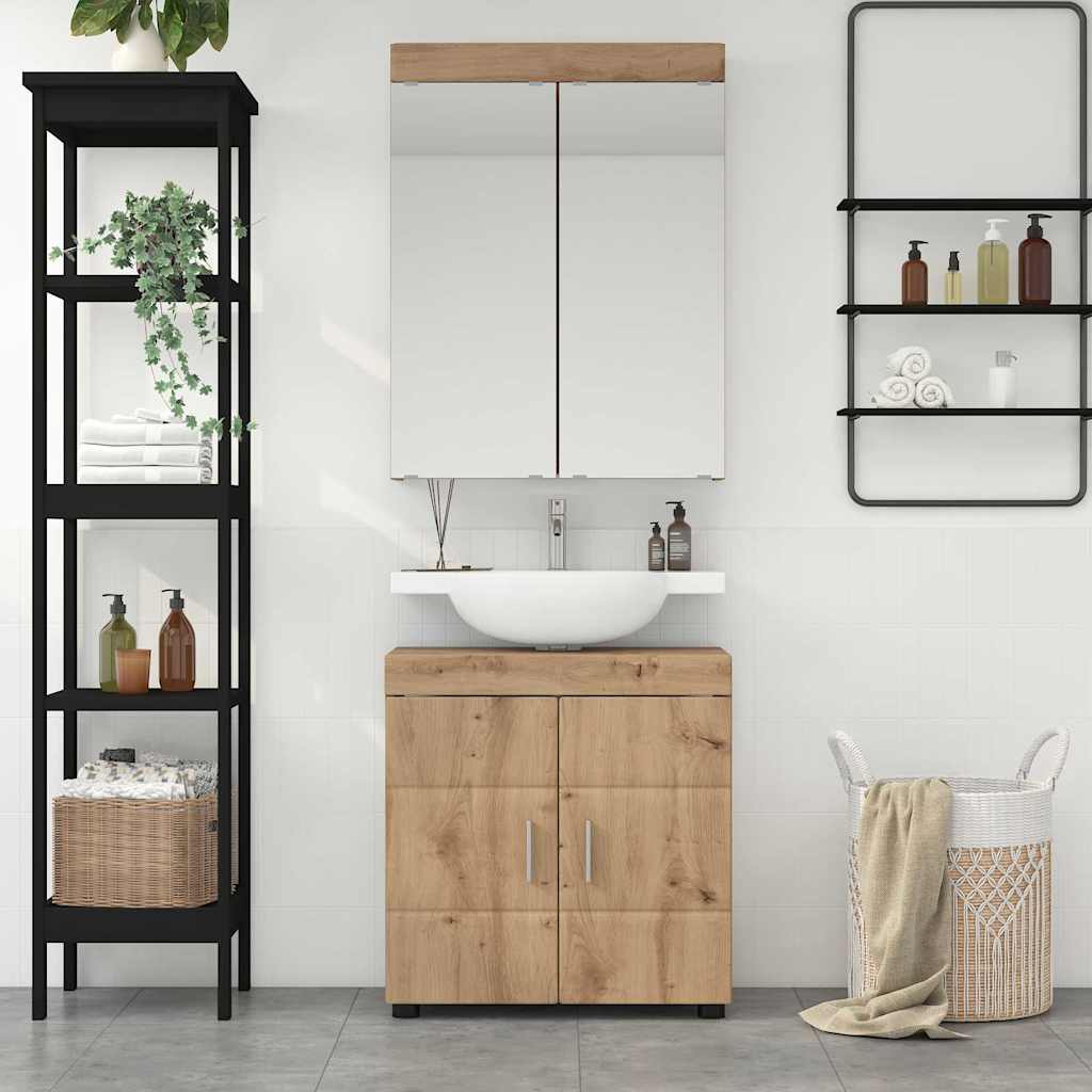 Bathroom Furniture Set TULUM 2 pcs Artisan Oak 60 x 34 x 63 cm