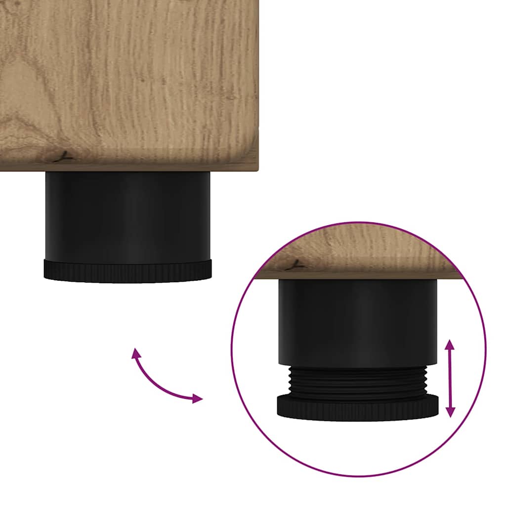 Bathroom Furniture Set TULUM 2 pcs Artisan Oak 60 x 34 x 63 cm