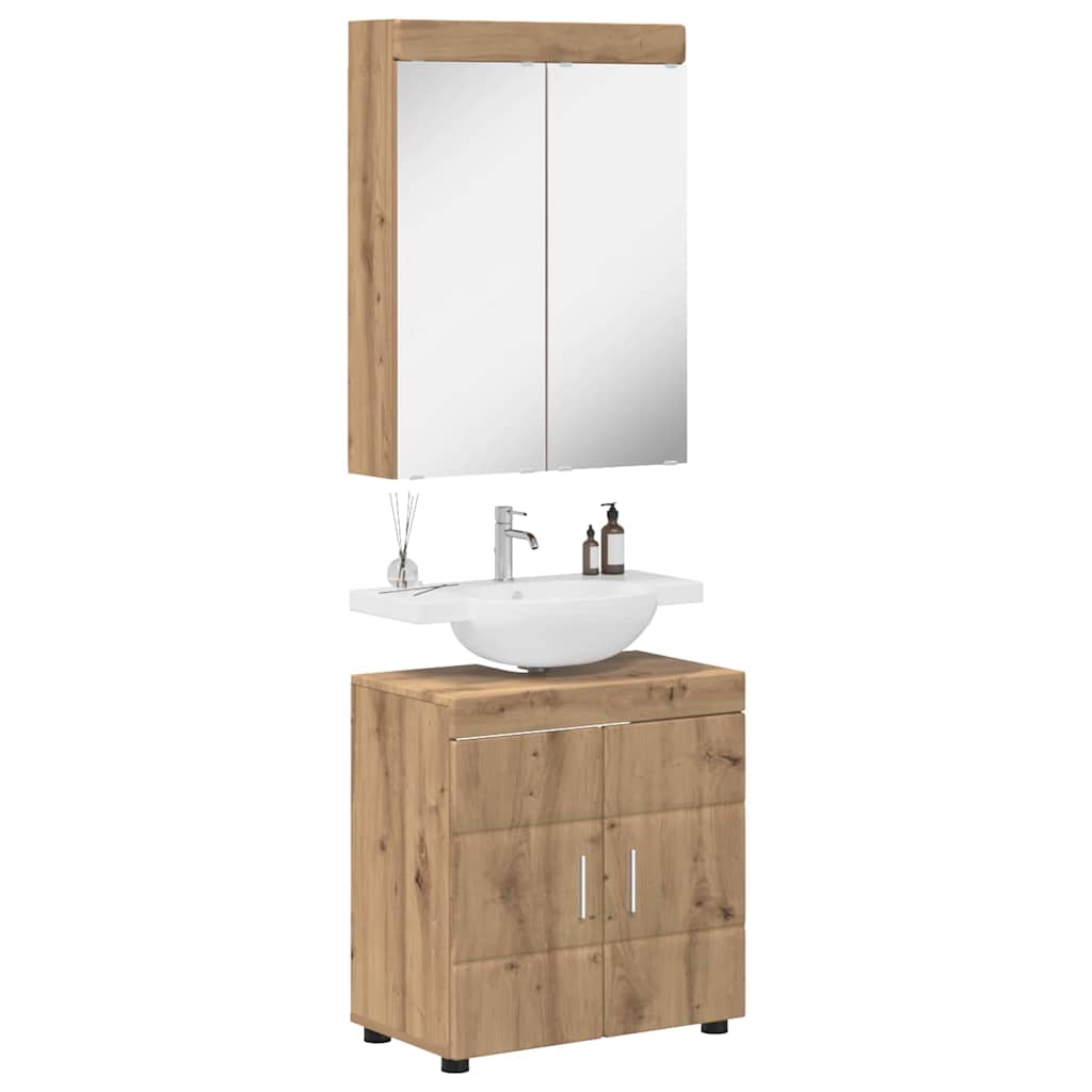 Bathroom Furniture Set TULUM 2 pcs Artisan Oak 60 x 34 x 63 cm