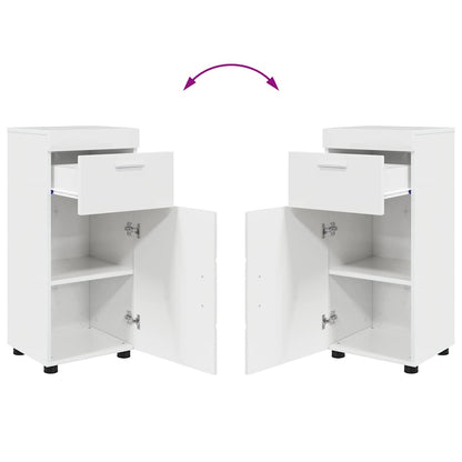 Bathroom Furniture Set TULUM 3 pcs High Gloss White