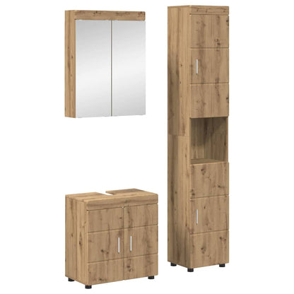 Bathroom Furniture Set TULUM 3 pcs Artisan Oak 60 x 34 x 63 cm