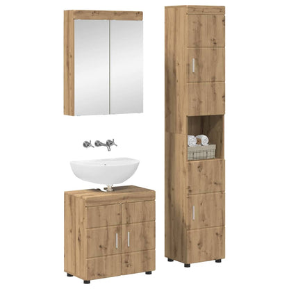 Bathroom Furniture Set TULUM 3 pcs Artisan Oak 60 x 34 x 63 cm