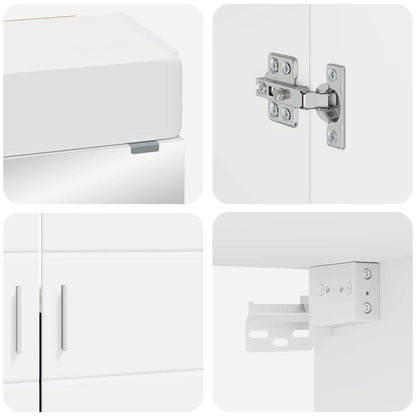Bathroom Furniture Set TULUM 4 pcs White 60 x 34 x 63 cm