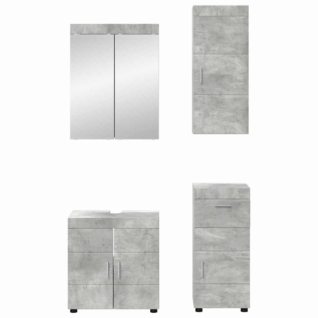 Bathroom Furniture Set TULUM 4 pcs Concrete Grey