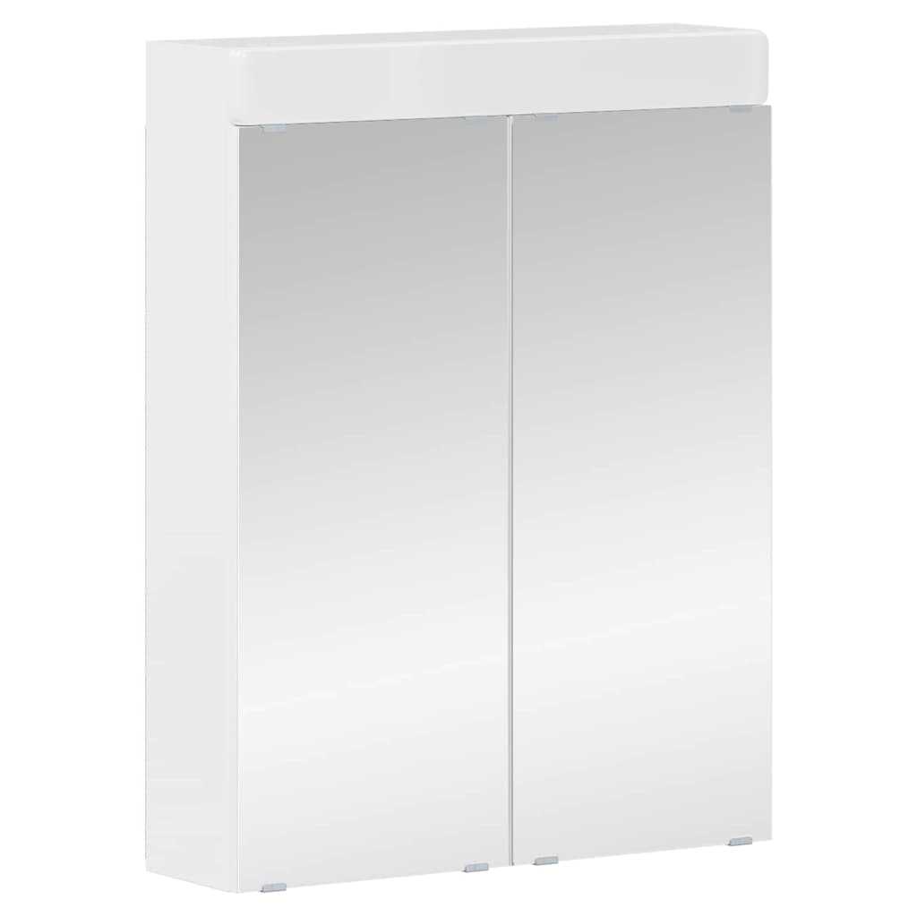 Bathroom Furniture Set TULUM 4 pcs High Gloss White