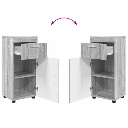Bathroom Furniture Set TULUM 4 pcs Grey Sonoma 60 x 34 x 63 cm