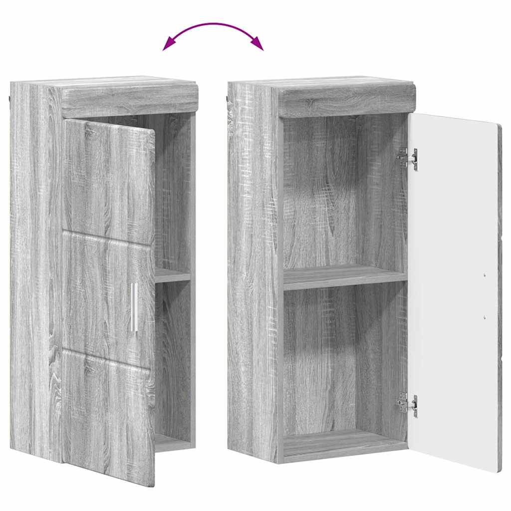 Bathroom Furniture Set TULUM 4 pcs Grey Sonoma 60 x 34 x 63 cm