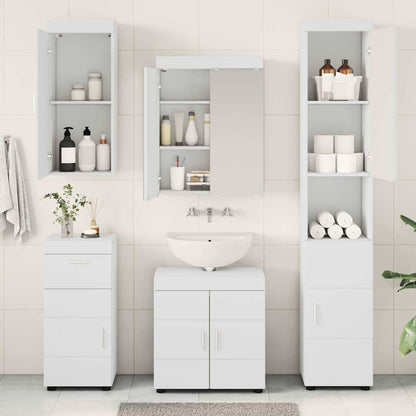 Bathroom Furniture Set TULUM 5 pcs White 60 x 34 x 63 cm
