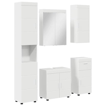 Bathroom Furniture Set TULUM 5 pcs White 60 x 34 x 63 cm