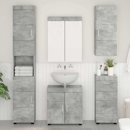 Bathroom Furniture Set TULUM 5 pcs Concrete Grey