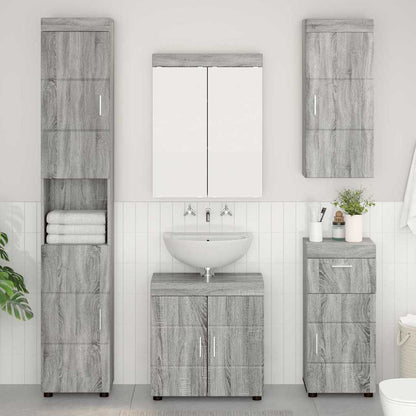 Bathroom Furniture Set TULUM 5 pcs Grey Sonoma 60 x 34 x 63 cm