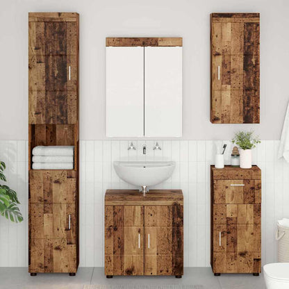 Bathroom Furniture Set TULUM 5 pcs Old Wood 60 x 34 x 63 cm