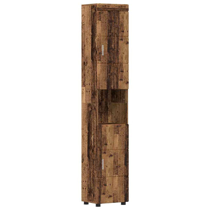 Bathroom Furniture Set TULUM 5 pcs Old Wood 60 x 34 x 63 cm