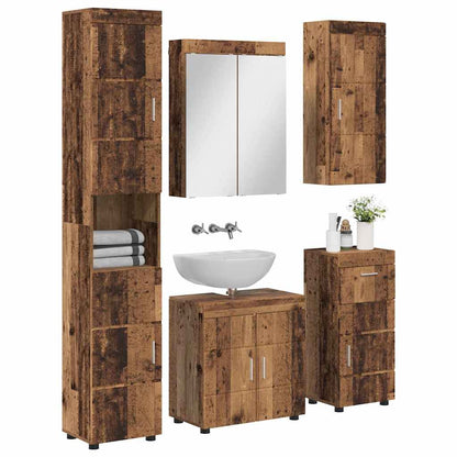 Bathroom Furniture Set TULUM 5 pcs Old Wood 60 x 34 x 63 cm