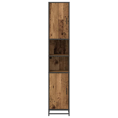 Bathroom Furniture Set with Shelf Old Wood 35 x 37.5 x 188.5 cm